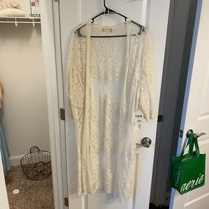 Cream Lace Kimono